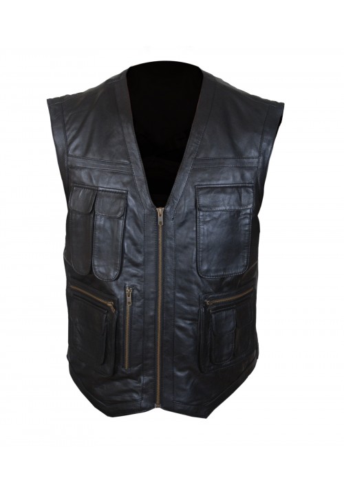 Men's Jurassic Vest Black Jacket